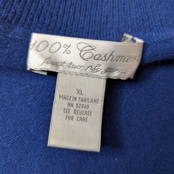 VTG Cashmere Sleeveless Whimsigoth Dark Academia Quiet Luxury Old Money XL - Picture 2 of 8